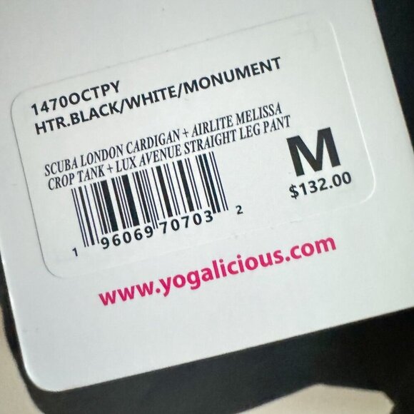 Yogalicious Scuba London Cardigan W Side Seam Pockets M - Picture 6 of 7